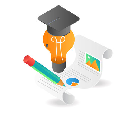 Creative idea concept on paperのイラスト素材