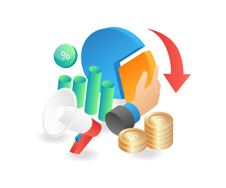 Investment business profit sharing campaignのイラスト素材