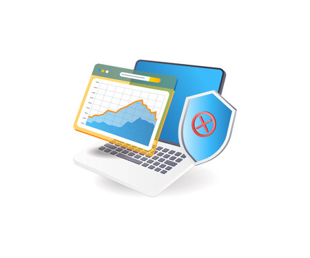 Business analysis security warningのイラスト素材
