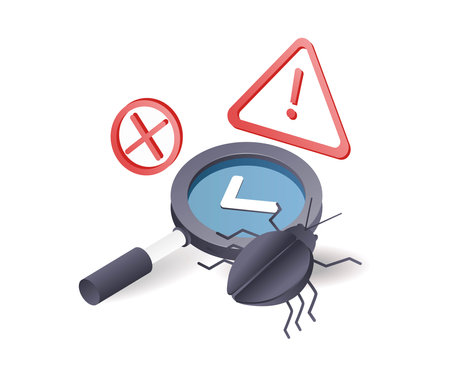 Look for malware virusesのイラスト素材