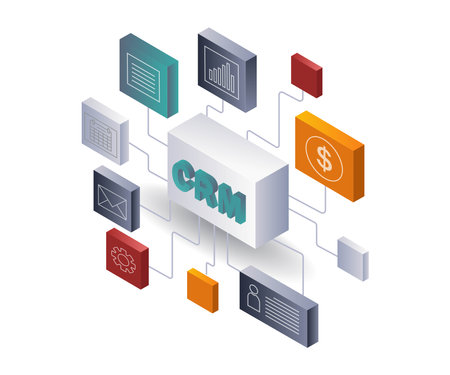 Managing CRM Systems to Drive Business Growthのイラスト素材