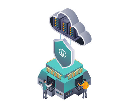 Cloud Server Data Development and Maintenance Teamのイラスト素材