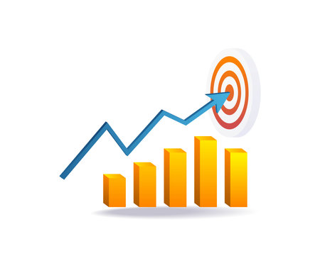 Business growth targetsのイラスト素材