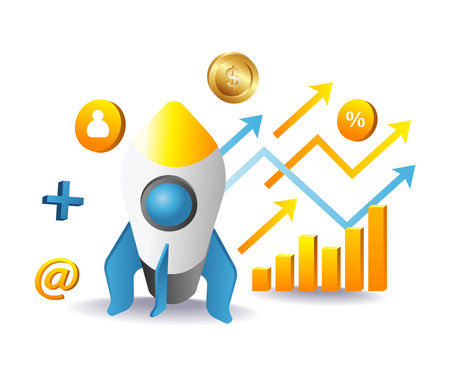Business startup developmentのイラスト素材