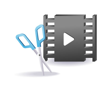 Editing film maker symbolのイラスト素材