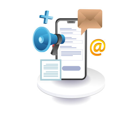 User smartphone application campaignのイラスト素材