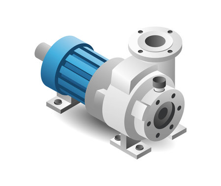 Water pump technology toolsのイラスト素材