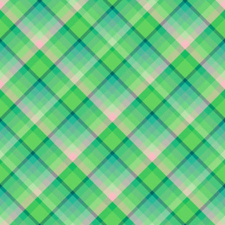 Checkered background in forest green and light pink colors. Seamless pattern for plaid, fabric, textile, clothes, tablecloth and other things.のイラスト素材