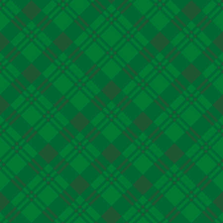 Seamless pattern in stylish dark green colors for plaid, fabric, textile, clothes, tablecloth and other things. Vector image. 2のイラスト素材