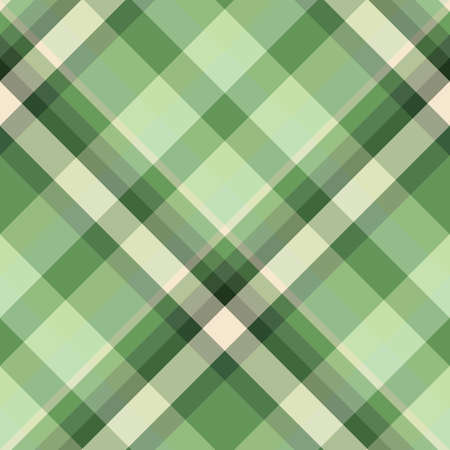 Seamless pattern in light and dark green and beige colors for plaid, fabric, textile, clothes, tablecloth and other things. Vector image. 2のイラスト素材