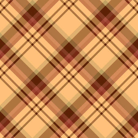 Seamless pattern in magnificent discreet dark red and beige colors colors for plaid, fabric, textile, clothes, tablecloth and other things. Vector image. 2のイラスト素材