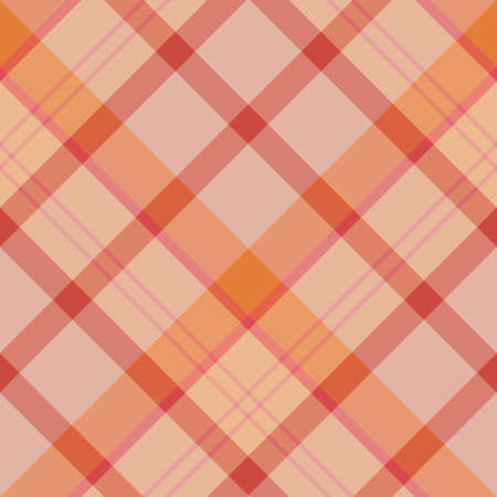 Seamless pattern in great orange, red and pink colors for plaid, fabric, textile, clothes,...