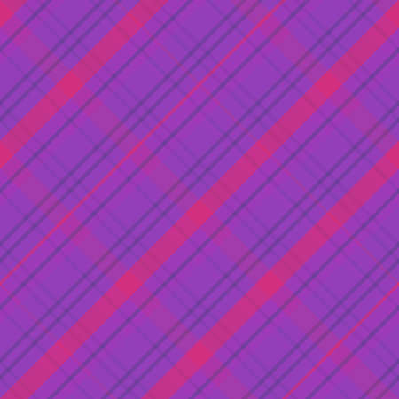 Seamless pattern in cute violet and pink colors for plaid, fabric, textile, clothes, tablecloth and other things. Vector image. 2のイラスト素材