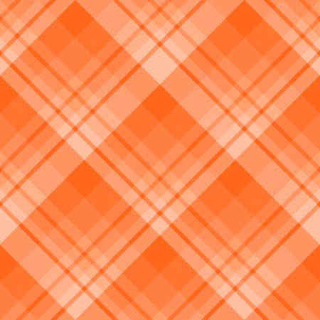 Seamless pattern in pretty orange colors for plaid, fabric, textile, clothes, tablecloth and other things. Vector image.のイラスト素材