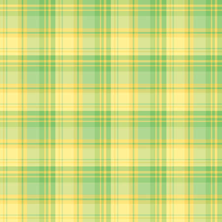 Seamless pattern in interesting summer yellow and green colors for plaid, fabric, textile, clothes, tablecloth and other things. Vector image.のイラスト素材