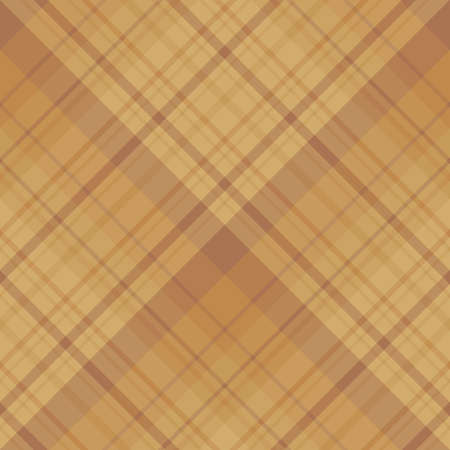Seamless pattern in warm beige and brown colors for plaid, fabric, textile, clothes, tablecloth and other things. Vector image. 2のイラスト素材