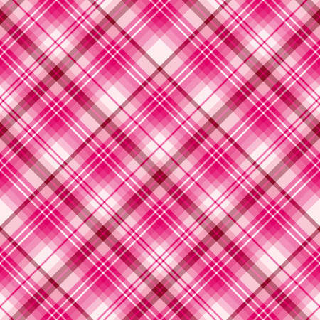 Seamless pattern in pink colors for plaid, fabric, textile, clothes, tablecloth and other things. Vector image.のイラスト素材