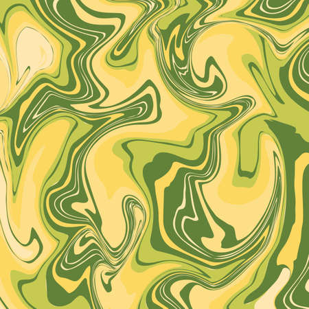 Marble Texture in yellow and green colors. Abstract vector image.のイラスト素材