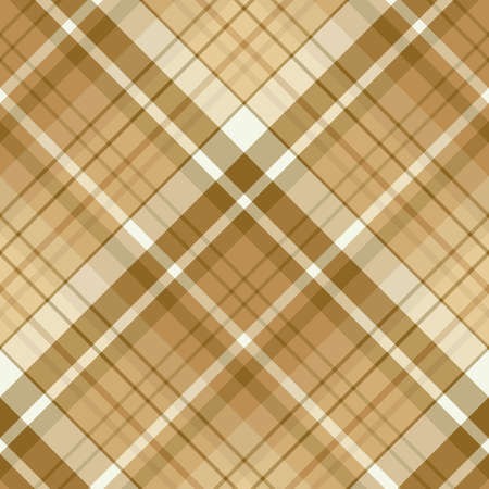 Seamless pattern in beige colors for plaid, fabric, textile, clothes, tablecloth and other things. Vector image.のイラスト素材