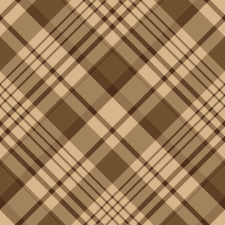 Seamless pattern in autumn beige and brown colors for plaid, fabric, textile, clothes, tablecloth and other things. Vector image. 2のイラスト素材