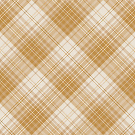 Seamless pattern in awesome beige colors for plaid, fabric, textile, clothes, tablecloth and other things. Vector image.のイラスト素材