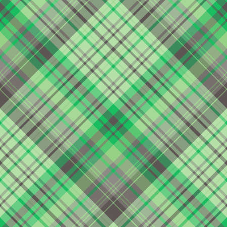 Seamless pattern in gray and green colors for plaid, fabric, textile, clothes, tablecloth and other things. vector image.のイラスト素材