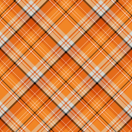 Seamless pattern in unique orange colors for plaid, fabric, textile, clothes, tablecloth and other things. Vector image. 2のイラスト素材