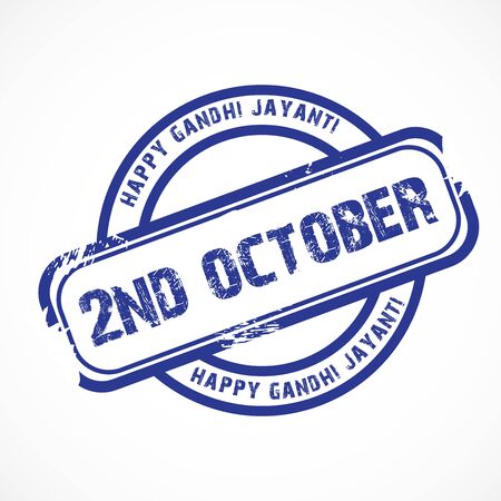 Vector illustration of a background or poster for Happy Gandhi Jayanti or 2nd october.のイラスト素材