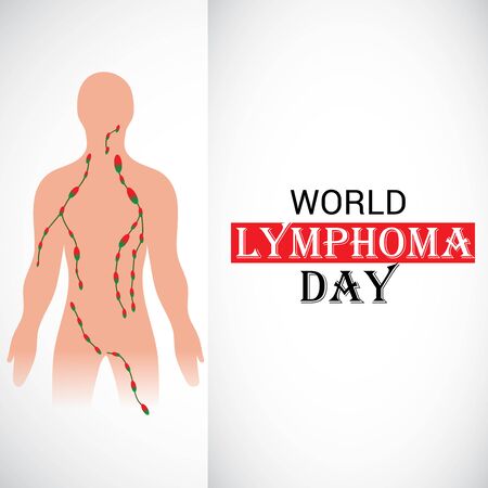 Vector illustration of a Background for World Lymphoma Awareness Day September 15th.のイラスト素材