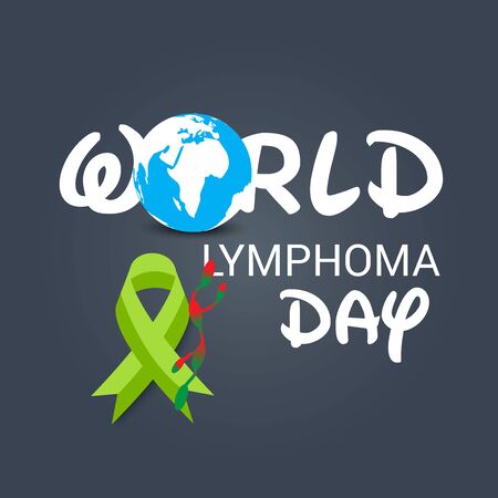 Vector illustration of a Background for World Lymphoma Awareness Day September 15th.のイラスト素材