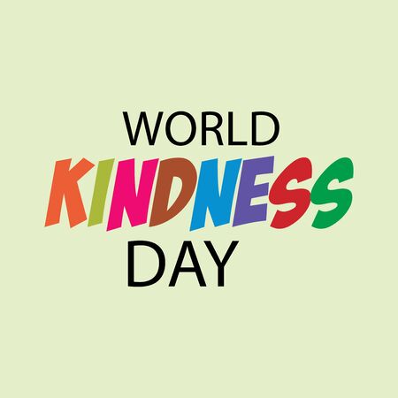 Vector illustration of a background or poster for World Kindness Day.のイラスト素材