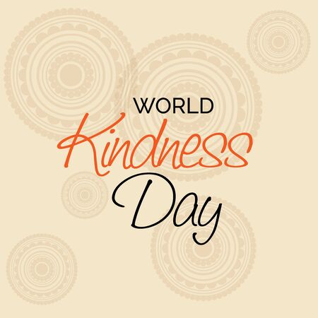 Vector illustration of a background or poster for World Kindness Day.のイラスト素材