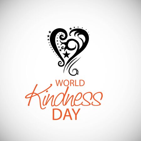 Vector illustration of a background or poster for World Kindness Day.のイラスト素材