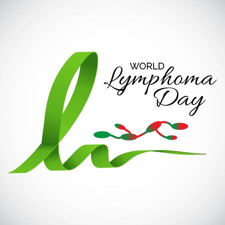 Vector illustration of a Background for World Lymphoma Awareness Day September 15th.のイラスト素材