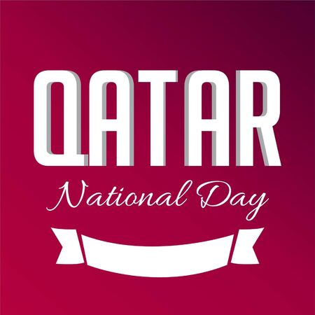 Vector illustration of a background for Qatar National Day.のイラスト素材