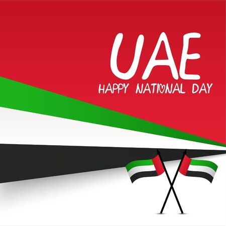 Vector illustration of a background For UAE National Dayのイラスト素材