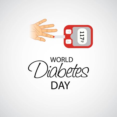 Vector illustration of a Background for World Diabetes Day Awareness.のイラスト素材