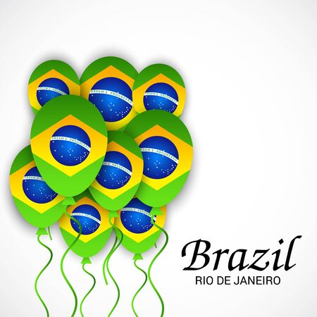 Vector illustration of a background for Brazil Independence Day.のイラスト素材