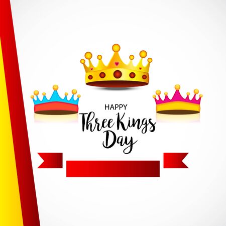 Vecor Illustration of a background for Happy Epiphany.のイラスト素材