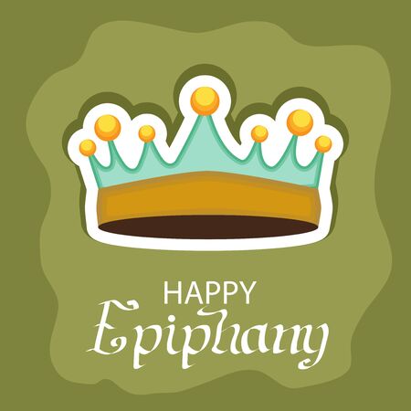 Vecor Illustration of a background for Happy Epiphany.のイラスト素材