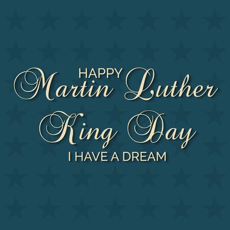 Vector illustration of a Background or poster with American Flag For Martin Luther King Day.のイラスト素材