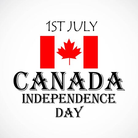 Vector illustration of a background for Happy Canada Day.のイラスト素材