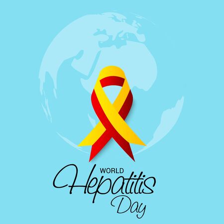 Vector illustration of a Background for World Hepatitis Day.のイラスト素材