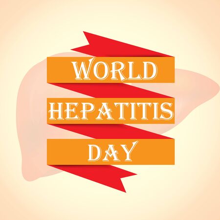 Vector illustration of a Background for World Hepatitis Day.のイラスト素材
