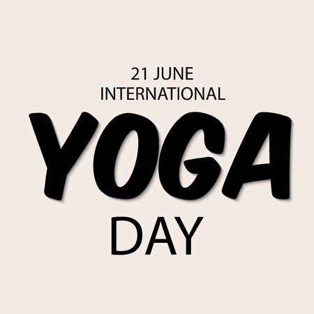 Vector illustration of a background for International Yoga Day.のイラスト素材