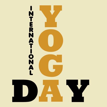 Vector illustration of a background for International Yoga Day.のイラスト素材