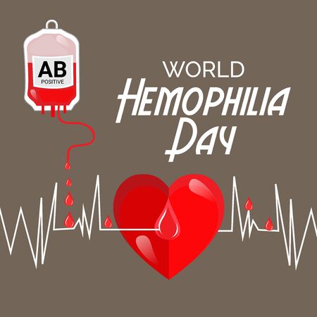 Vector illustration of a Background for World Hemophilia Day.のイラスト素材