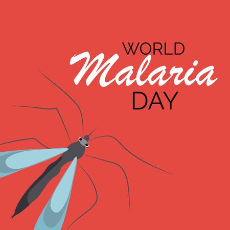 Vector illustration of a Background for  World Malaria day.のイラスト素材