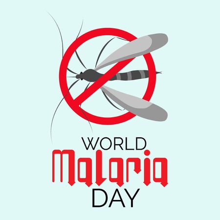 Vector illustration of a Background for  World Malaria day.のイラスト素材