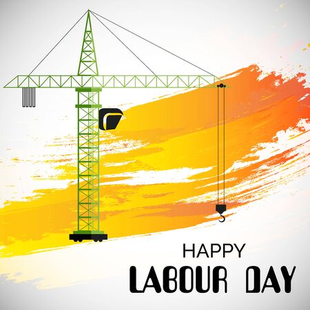 Vector illustration of a background or Poster For Labour Day.のイラスト素材